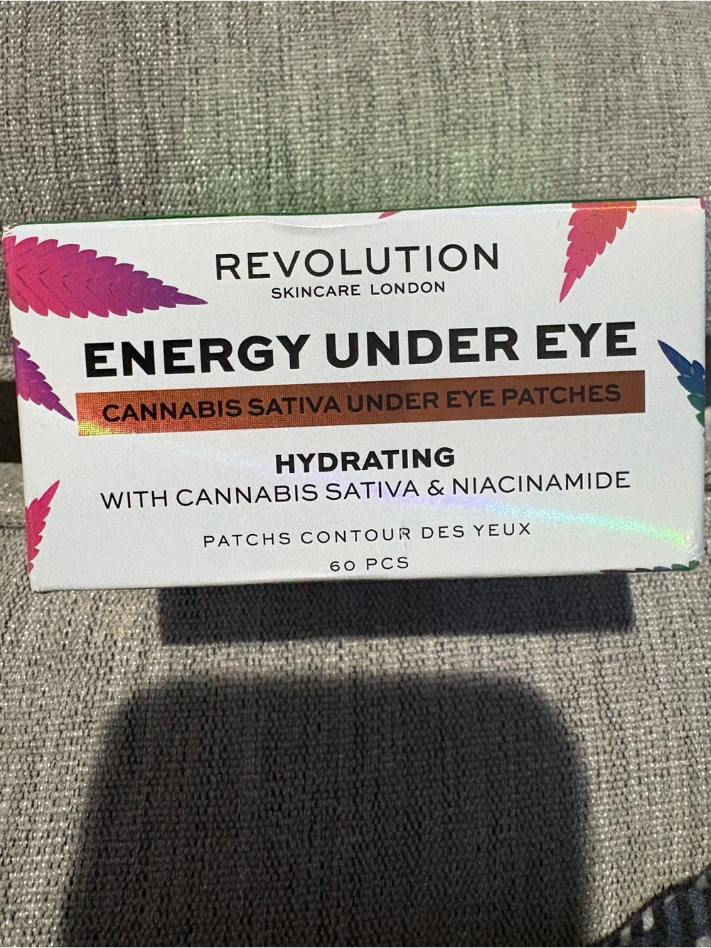 Revolution Energy Under Eye Hydrating Patches - White Packaging